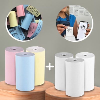 6x rollos de colores para MINIPRINT | MULTIROLLS