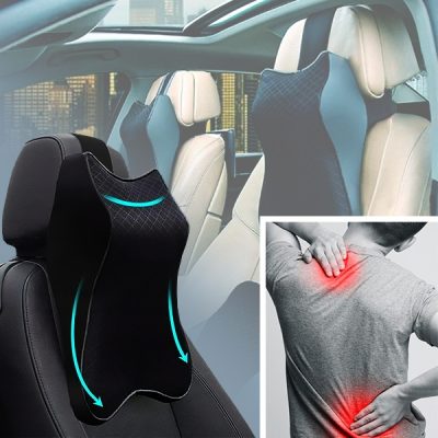 Almohada ergonómica para apoyo de espalda en el automóvil | CARCOMFO