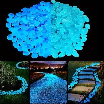 100x piedras azules que brillan en la oscuridad | LUMIROCKS