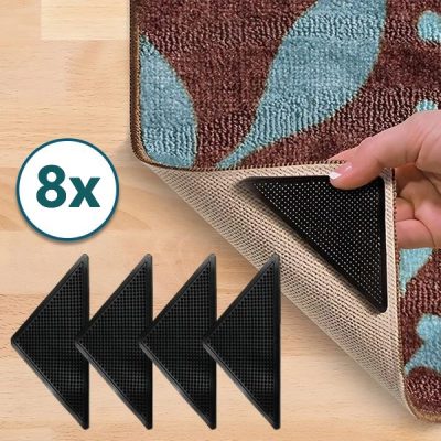 8 almohadillas adhesivas antideslizantes para alfombra